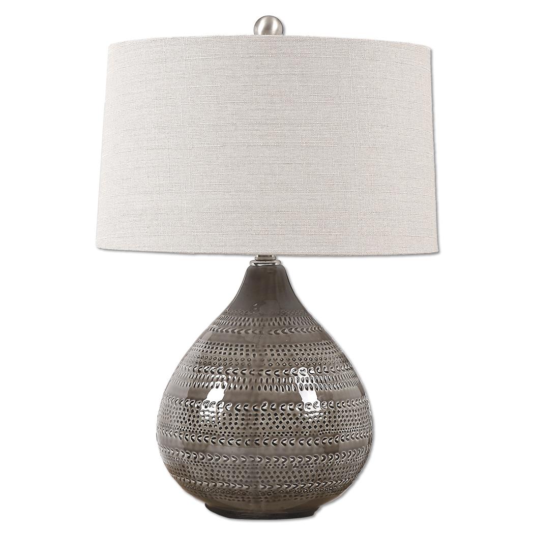 Uttermost Table Lamps 270571 Batova Smoke Gray Lamp Corner Furniture